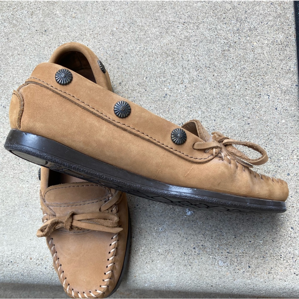 Minnetonka mocassins with side embellishments